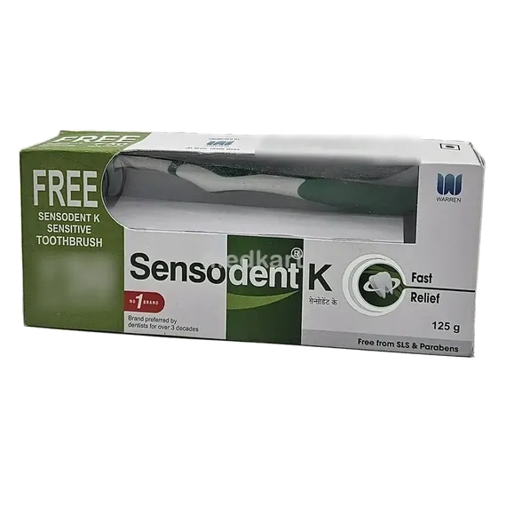 sensodent k fast relief paste 125 gm